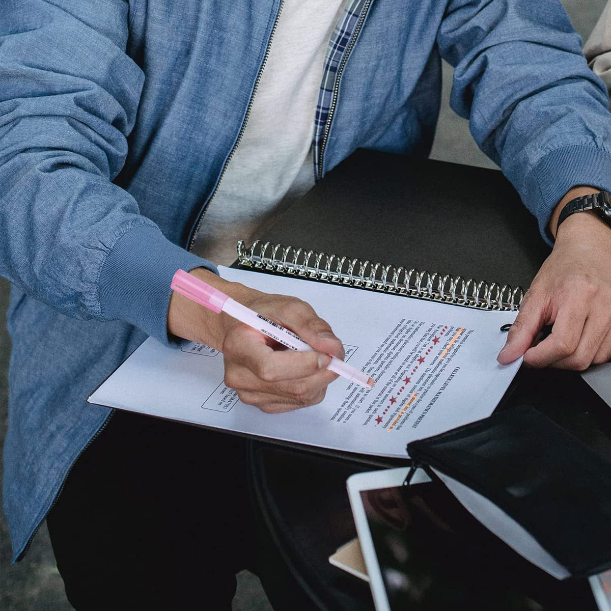 6 IN 1 DRAWING LINER PEN WITH SKETCH PEN