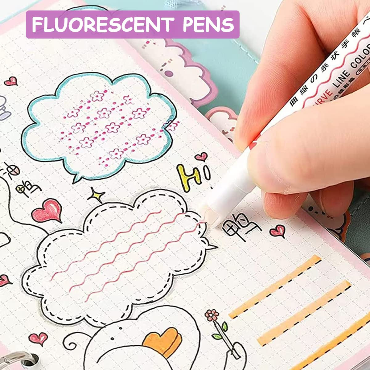 Compact pack of 6-in-1 Casezy drawing pens