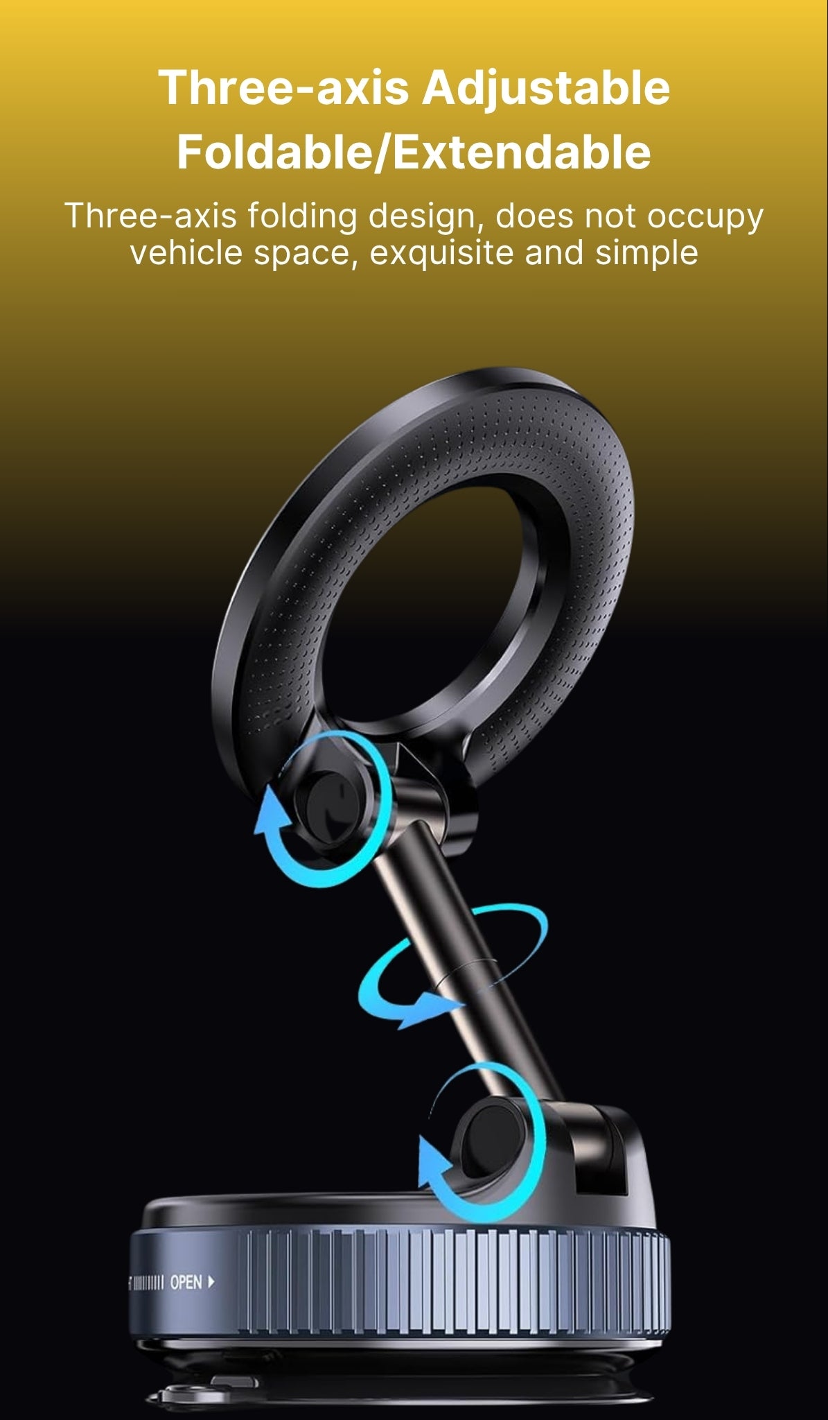 Casezy mag360° vacuum suction magnetic phone holder