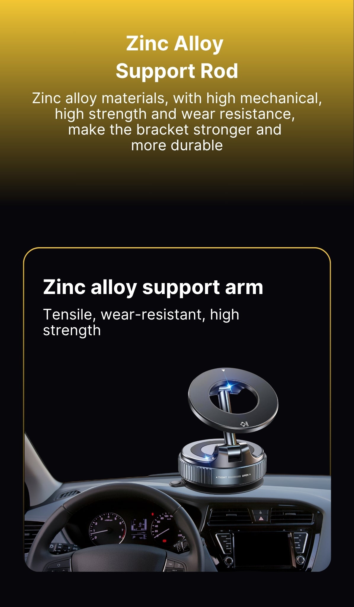 Casezy mag360° vacuum suction magnetic phone holder