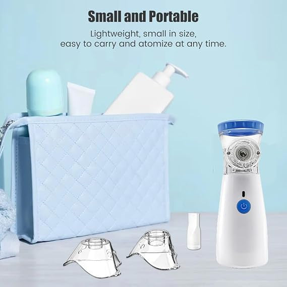 Fine mist output from vibrating mesh atomisation nebulizer
