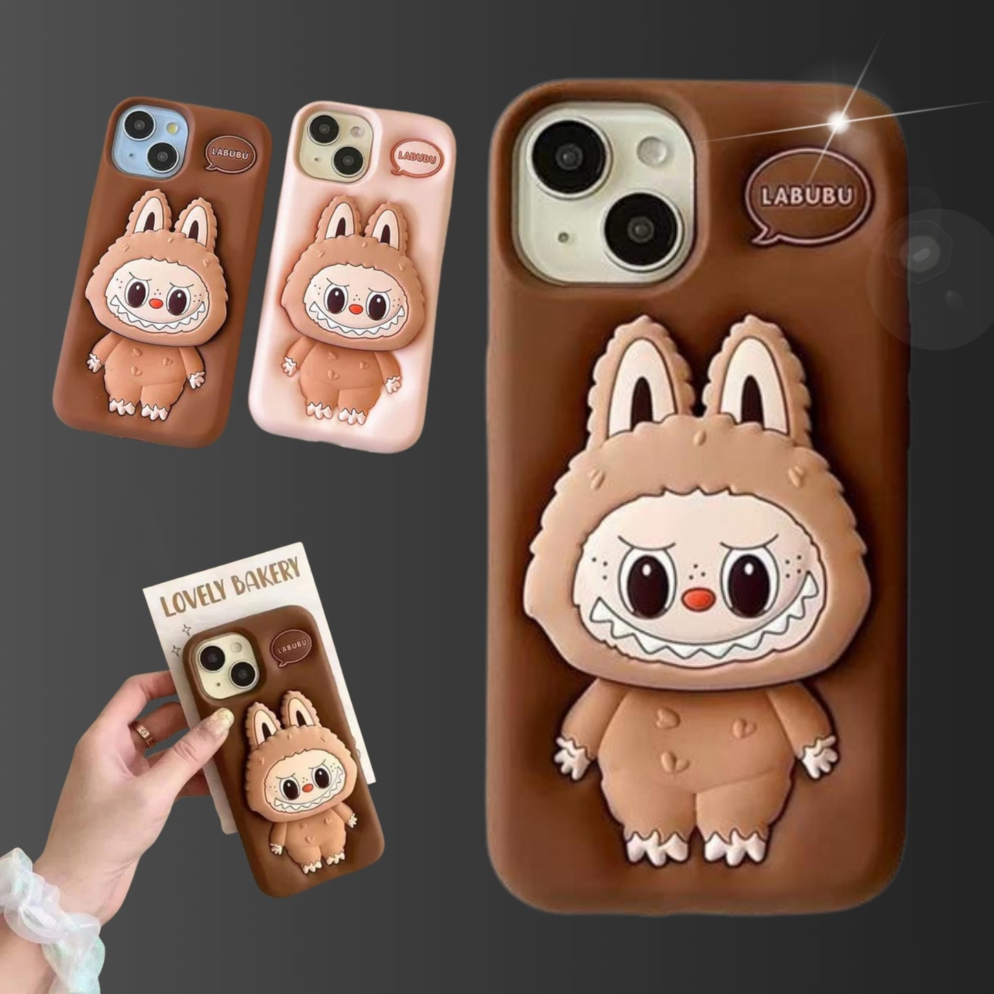 Labubu Plush Pop Case Mobile Cover