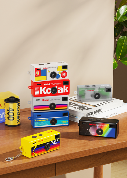 Retro Kodak mini camera keychain working digital camera