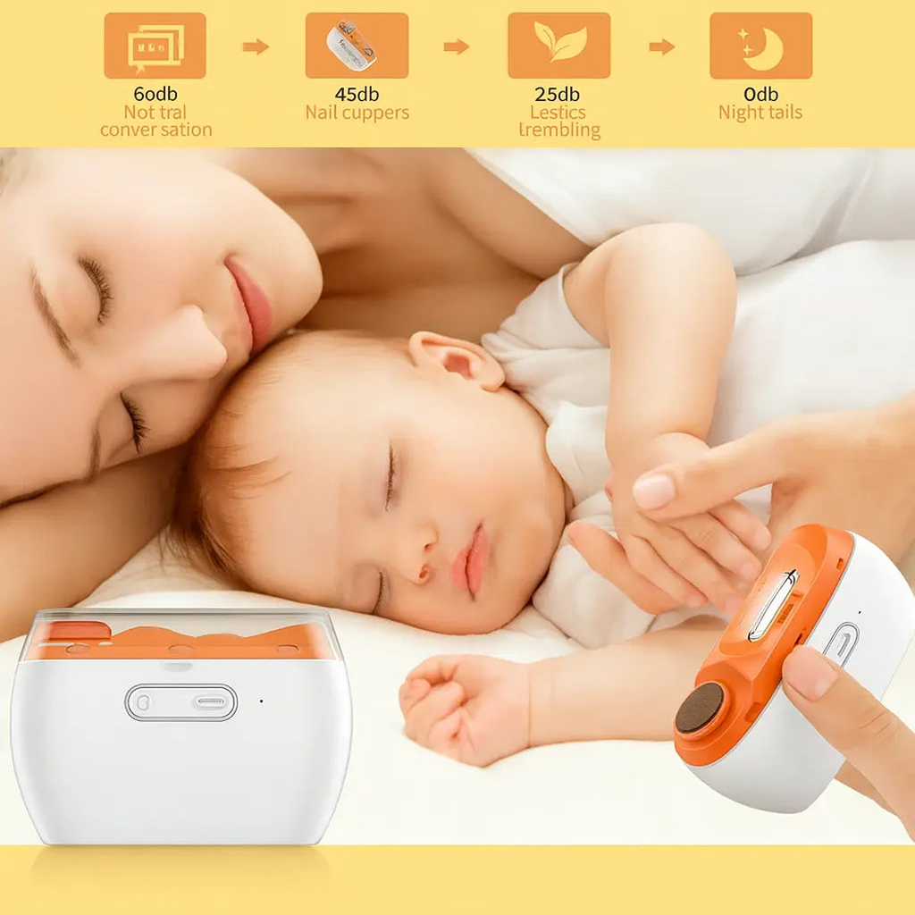 Automatic 2-in-1 Electric Nail Clipper and Polisher - Safe, USB-Rechargeable Nail Clipper for Adults & Kids