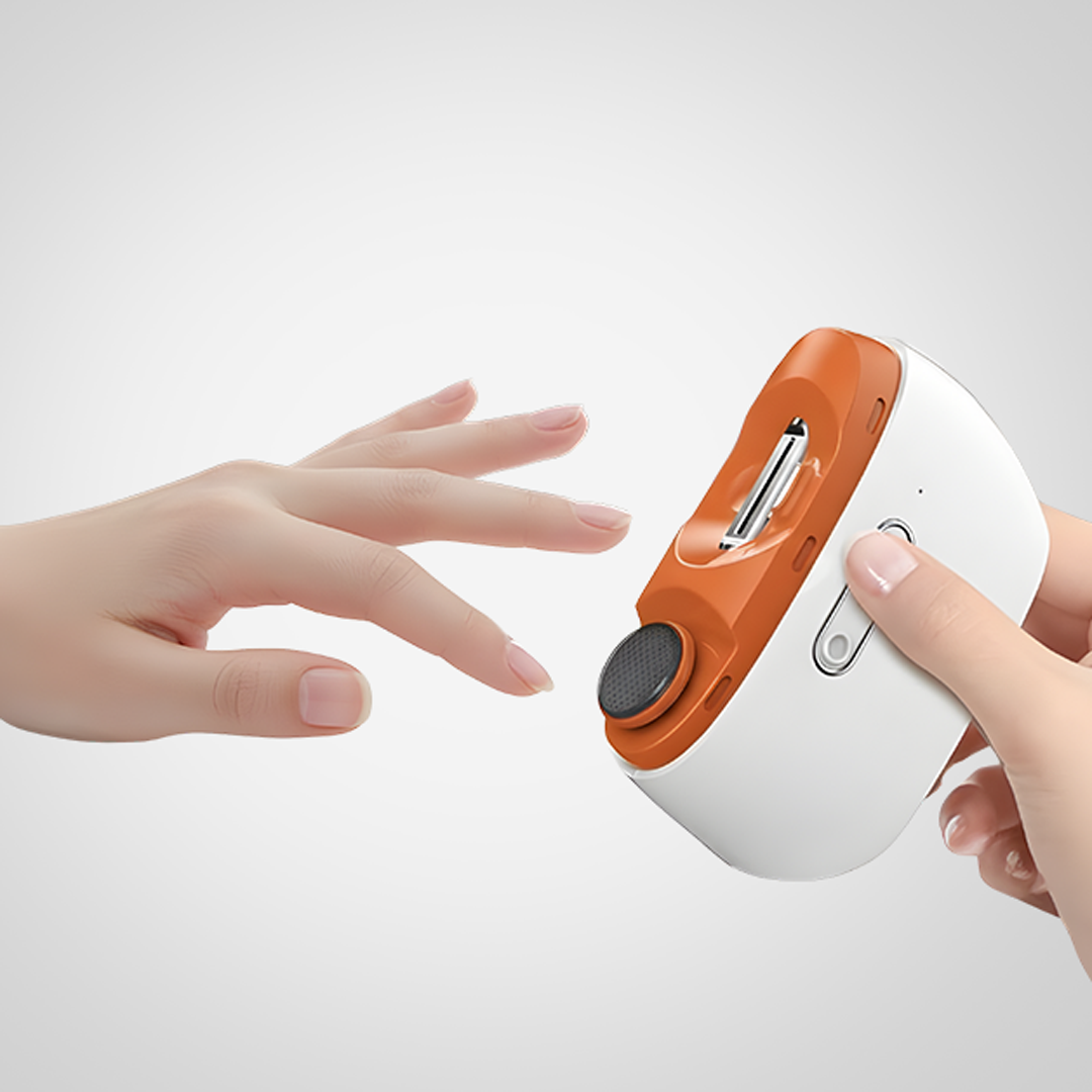 Casezy automatic 2-in-1 electric nail clipper with polisher attachment
