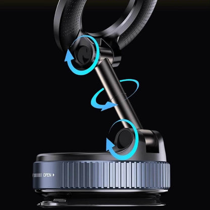 Magnetic phone mount with 360 degree rotation feature