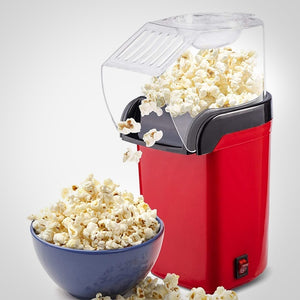 Casezy hot air popcorn maker machine with fresh popcorn overflowing