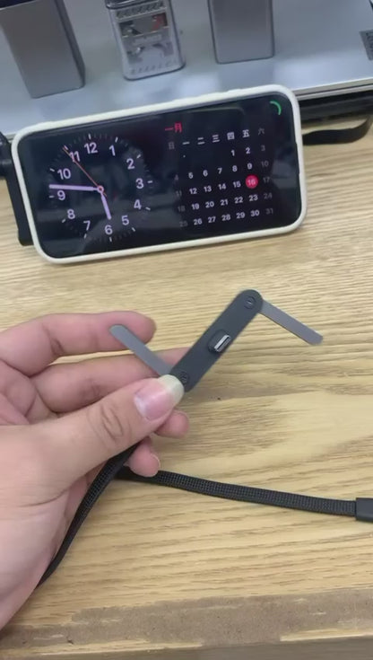 Type-C 240W Fast Charging Cable with Built-in Stand
